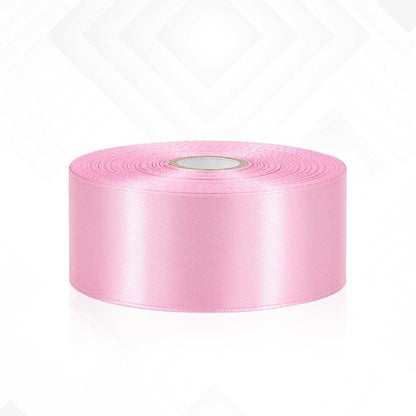 Pink Satin Ribbon 1-1/2 Inch 30 Yards, Pink Ribbon for Flower Bouquet, Gift Wrapping, Crafts, Baby Shower, Christmas, Wedding and Eternal Flower
