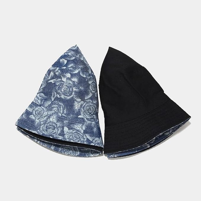 Quanhaigou Bucket Hat for Men Women,Packable Reversible Printed Sun Hats,Fisherman Outdoor Summer Travel Hiking Beach Caps