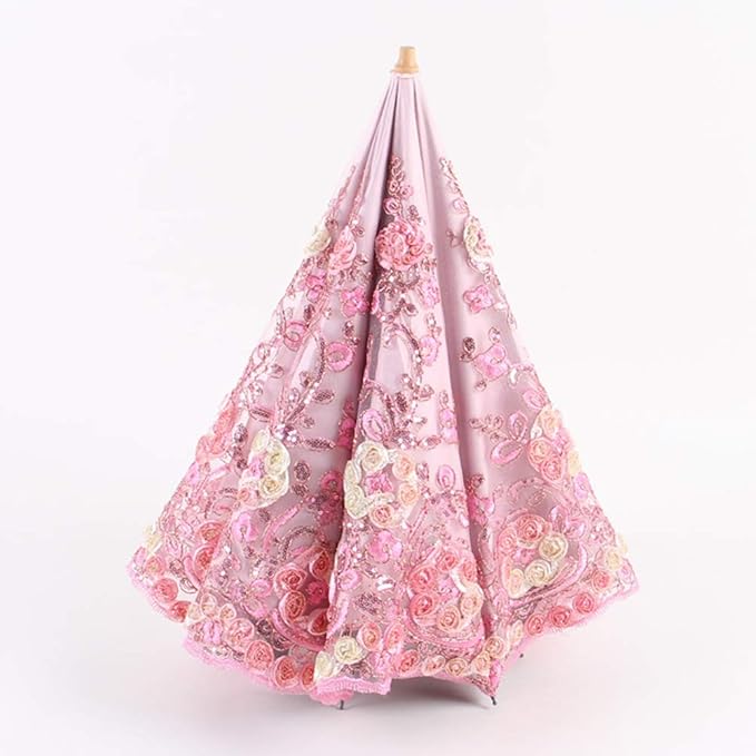 Honeystore Flower Lace Parasols for Wedding Party Lace Bridal Umbrella