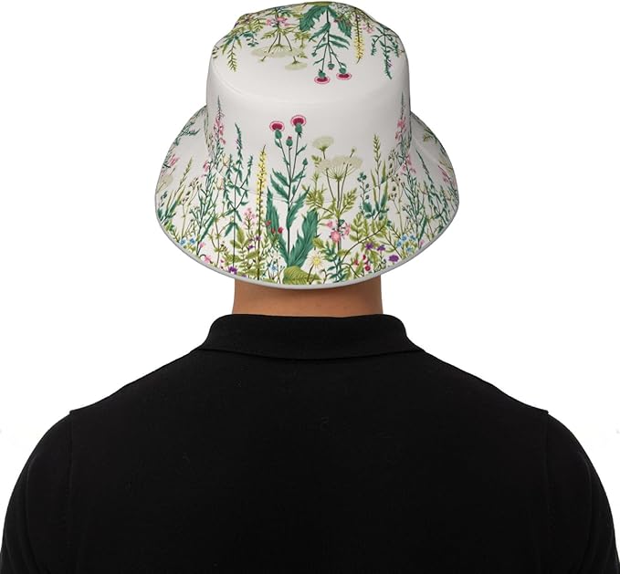 Hat Reversible Fisherman Hats Double Sided Wearing for Women Men Boys Girls