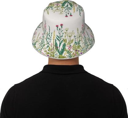 Hat Reversible Fisherman Hats Double Sided Wearing for Women Men Boys Girls