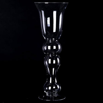 Efavormart 4 Pack | 20'' Pilsner Curved Trumpet Glass Vase
