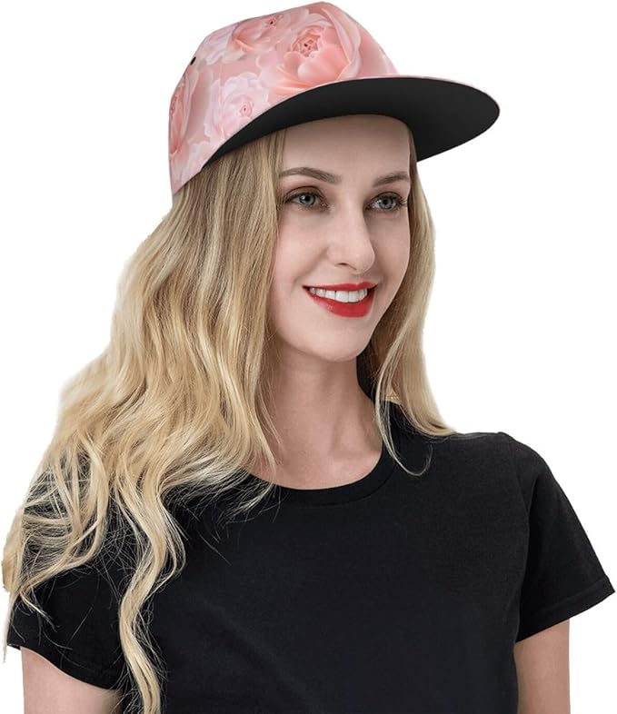 Rose Baseball Cap Adjustable Flower Baseball Caps Womens Hat Rose Flower Baseball Hats for Women Outdoor