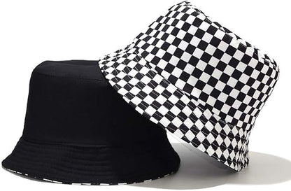 Malaxlx Unisex Bucket Hat Beach Sun Hat Aesthetic Fishing Hat for Men Women Teens, Reversible Double-Side-Wear