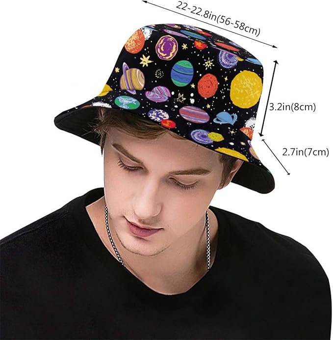 Bucket Hat Sun Beach Packable Fisherman Cap for Women Men Summer Outdoor Hiking