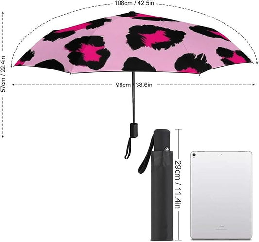 Fashion 3 Fold Sunny Rain Sunscreen Umbrella Portable Automatic Umbrella