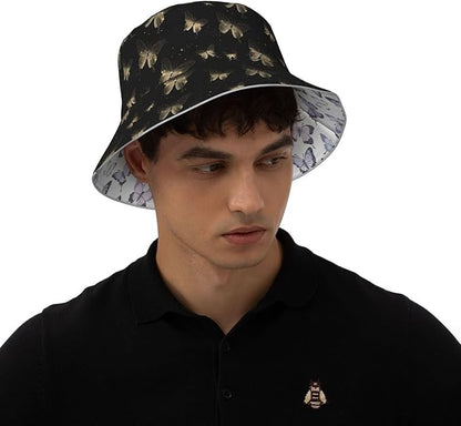 Bucket Hat Double-Side-Wear Reversible Sun Hat Beach Travel Hiking for Women Men
