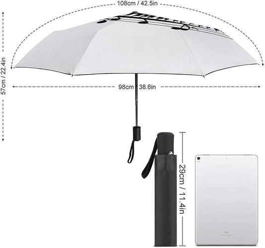 Fashion 3 Fold Sunny Rain Sunscreen Umbrella Portable Automatic Umbrella