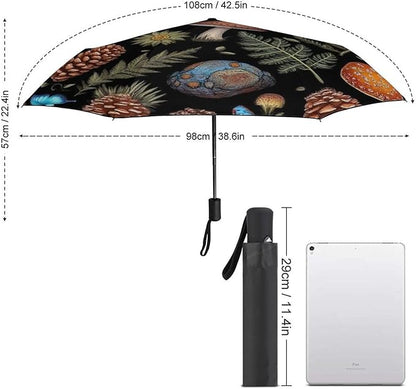 3 Fold Car Umbrella Folding Portable Automatic Umbrella Sunny Rain Sunscreen