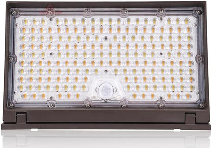 RuggedGrade 120W - Tucana III TunableTech Series - 17,200 Lumens - LED Wall Pack Light with Photocell & Motion Sensor - Color Selectable 3000K/4000K/5000K - Outdoor LED Light - DLC 5.1 Premium