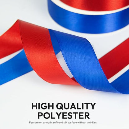 KMER LIFE 1 Inch Wide x 50 Yards Black Single Faced Polyester Satin Ribbon for Wedding Decor, Wreath, Crafts, Gift Wrapping & Other Projects
