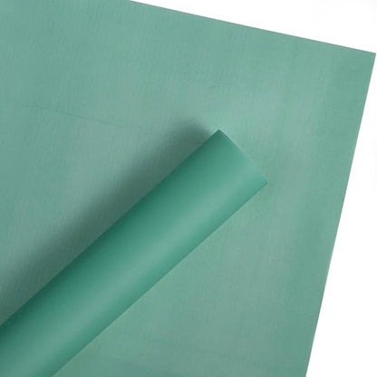 WRAPAHOLIC 20 Sheets Flower Wrapping Paper - 22.4 x 22.4 inch Pure Green Water-Resistant Floral Bouquet Wrapping Paper, Florist Supplies Packaging for Wedding Birthday Gift DIY