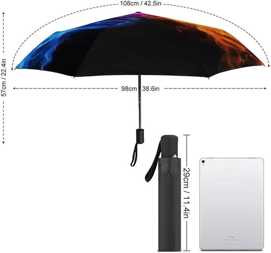 Fashion 3 Fold Sunny Rain Sunscreen Umbrella Portable Automatic Umbrella