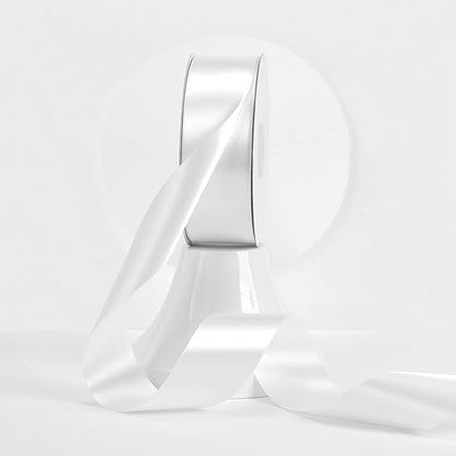 MEEDEE White Satin Ribbon 1-1/2 Inch White Ribbon Lux Double Faced Satin Ribbons by 50 Yards Polyester Satin Ribbons for Crafts, Weddings, Flower Bouquet, Holiday Decorating