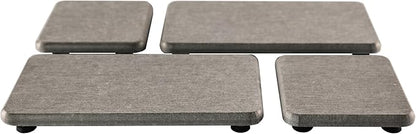 Set of 4 Water Absorbent Diatomite Coasters, Diatomaceous Earth Kitchen Soap Dish, Bathroom Trays, Water Absorbing Stone Used for Hand Soaps & Plants & Toiletries in The Modern Home