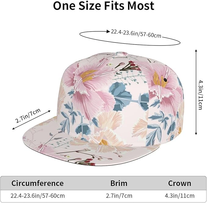 Tulip Flower Baseball Cap for Women Baseball Caps Flower Hat Tulip Baseball Hats Womens Cap for Outdoor