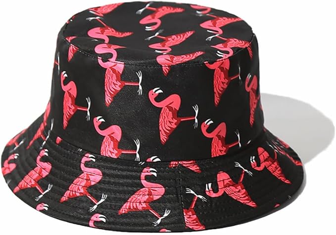 Malaxlx Bucket Hat Beach Sun Hat Fishing Hat for Women Men, Outdoor Travel Reversible Double Side Wear Fisherman Hat
