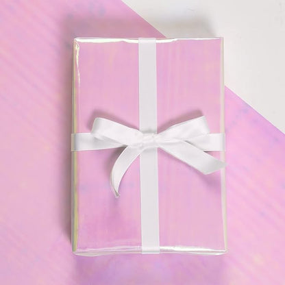 LeZakaa Pink Wrapping Paper Roll, Holographic Iridescent Wrapping Paper for Birthday, Valentine's, Mother's Day, Wedding, Baby Shower, Holiday, Large Roll, 30 inches x 32.8 Feet (92.9 sq.ft.)