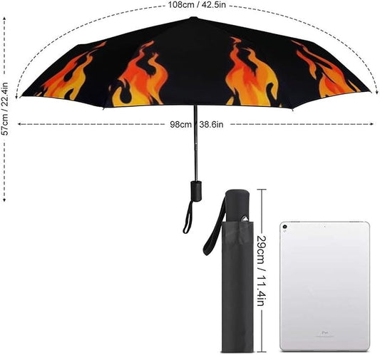 Fashion 3 Fold Sunny Rain Sunscreen Umbrella Portable Automatic Umbrella