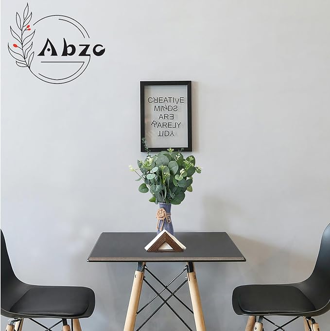 Abzo 90 Pcs 3 Kinds Mixed Eucalyptus Stems Bulk Artificial Eucalyptus Leaves Sprays Faux Oval Eucalyptus Greenery Stems for Wedding Vase DIY Bouquets Bouquet Floral Arrangement Home Decor