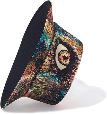 Quanhaigou Bucket Hat for Men Women,Packable Reversible Printed Sun Hats,Fisherman Outdoor Summer Travel Hiking Beach Caps