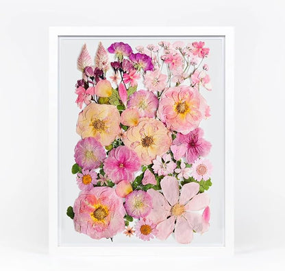 Pink Dried Pressed Flower for Resin,Real Nature Pressing Floral Leaves for DIY Craft, Mold, Jewelry Making, Candle Scrapbooking Supplies