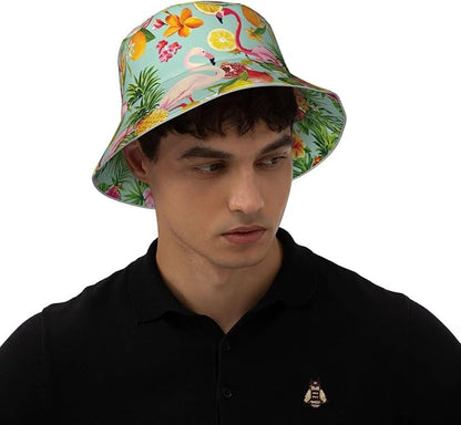 Hat Reversible Fisherman Hats Double Sided Wearing for Women Men Boys Girls