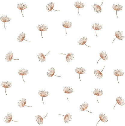 12x36 Inch Set Dandelion Wall Decor Sticker- DIY Boho Wall Decal Mural Set - 54 Pcs Stickers for Wall, Kitchen, Nursery, Office Decor - Each Sticker 3.1x2.3 Inch (Dandelion)