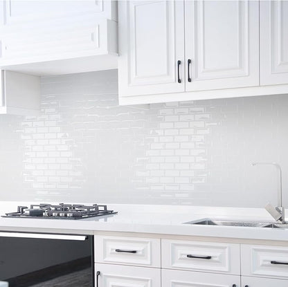Art3d 10-Sheet Peel and Stick Backsplash Tile for Kitchen - 12”×12” Stick on Wall Tile for Kitchen Bathroom Countertop Living Room, White Washed