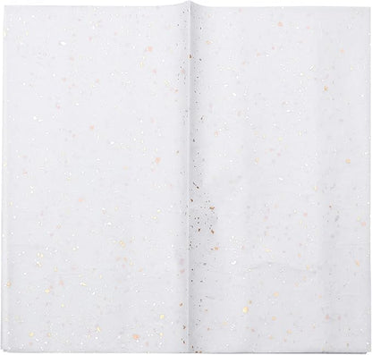 MOLUCKFU 10Pcs Metallic Foil Dot Flower Wrapping Paper DIY Packaging for Bouquets Wrap Seasonal Floral Craft Supplies