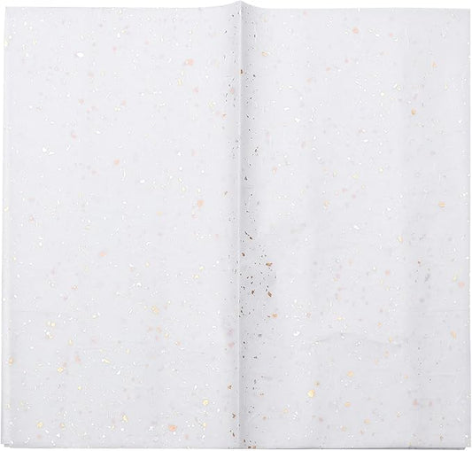 MOLUCKFU 10Pcs Metallic Foil Dot Flower Wrapping Paper DIY Packaging for Bouquets Wrap Seasonal Floral Craft Supplies
