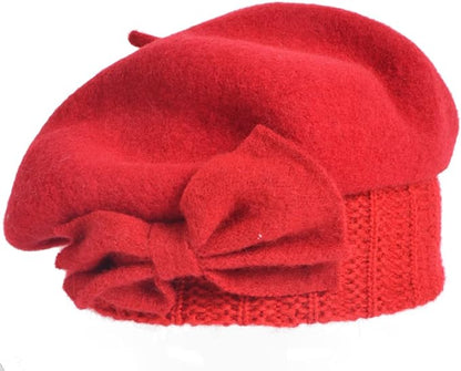 VECRY Women's 100% Wool Bucket Hat Felt Cloche Beret Dress Winter Beanie Hats