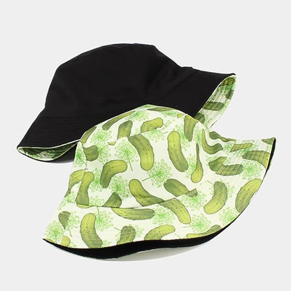 Malaxlx Bucket Hat Beach Sun Hat Fishing Hat for Women Men, Outdoor Travel Reversible Double Side Wear Fisherman Hat