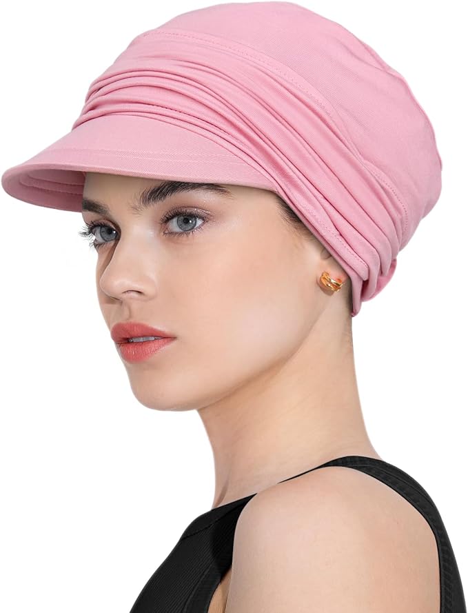 Chemo Headwear Viscose Newsboy Cap for Women Fall and Winter Hats