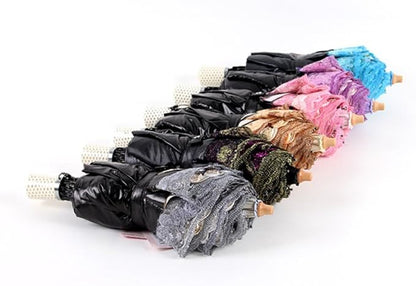 Honeystore Flower Lace Parasols for Wedding Party Lace Bridal Umbrella