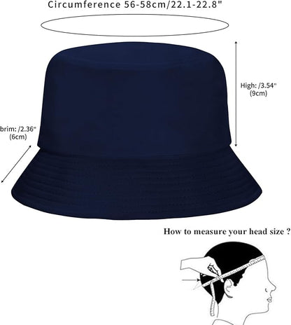 Rosoz 1 & 2 Pack Bucket Hat for Women Men Summer Travel Beach Sun Hat Outdoor Cap Unisex Bucket Hats