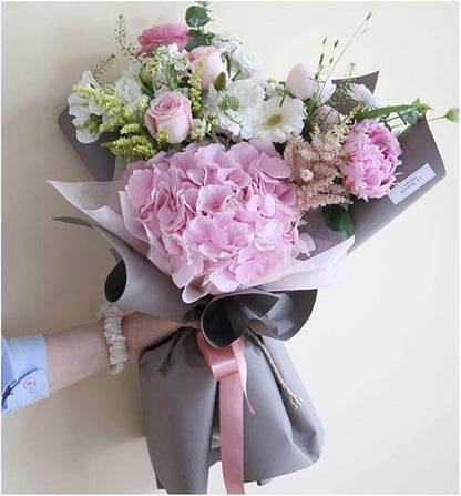 FWSA WRAPS Flower Wrapping Paper Roll, Purple Bouquet Wrapping Paper, Korean Vintage Style Waterproof Bouquets Floral Wrap Marterials (COLOR 13)
