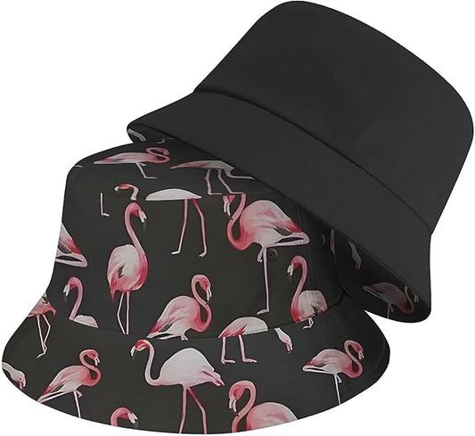 Bucket Hat for Women Men Unisex Sun Cap Packable Outdoor Fisherman Hat Headwear,Reversible Double-Side-Wear