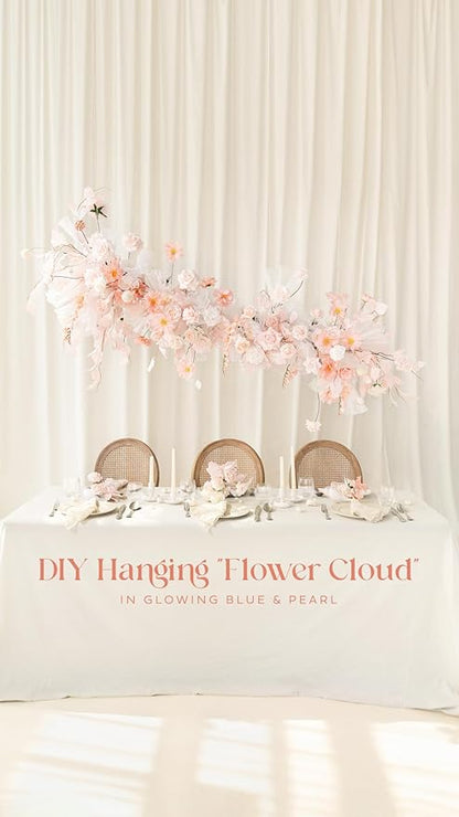 Ling's moment Artificial Flowers 50Pcs Pink Roses Decor w/Stems,3" Real Touch DIY Foam Floral for Wedding Bouquet/Centerpieces, Outdoors Party Backdrop, Room/Table, and Garden/Pot Decorations
