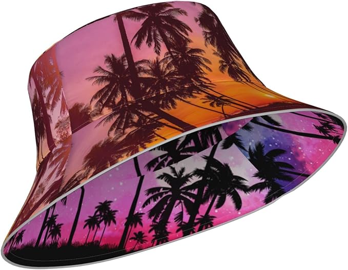 Hat Reversible Fisherman Hats Double Sided Wearing for Women Men Boys Girls