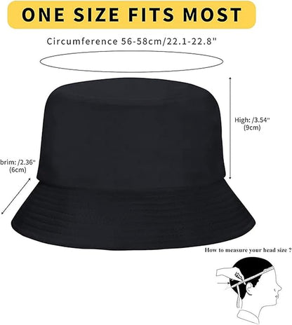 Rosoz 1 & 2 Pack Bucket Hat for Women Men Summer Travel Beach Sun Hat Outdoor Cap Unisex Bucket Hats
