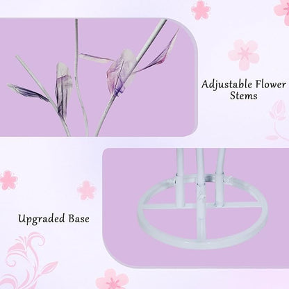 Giant Flowers for Decoration, 5.58 ft Artificial Silk Flower for Wedding Birthday Baby Shower Christmas Party Banquet Background Decor, Home Décor Backdrop Hotel Shop Display Props, Purple Pink