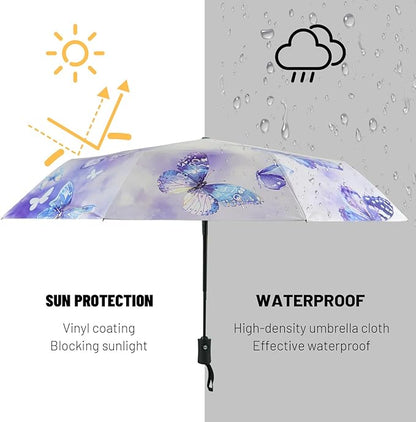 SY COMPACT Travel Umbrella Windproof Automatic Umbrellas Small Compact UV Sun Protection Factory Outlet Umbrella