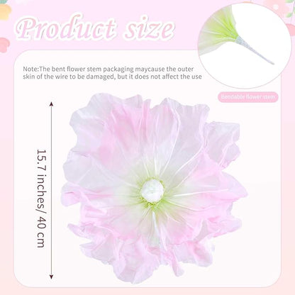 B-COOL Artificial Giant Flowers for Decoration: Pink Huge Flowers 5.58 ft Large Silk Flower Faux Floral for Wedding Reception Arrangements Photographic Props Party Background Decor