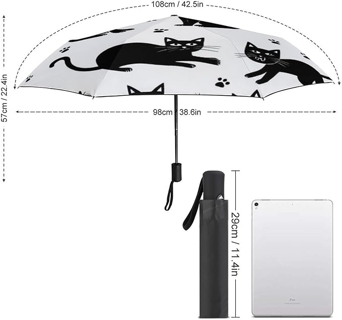 Fashion 3 Fold Sunny Rain Sunscreen Umbrella Portable Automatic Umbrella