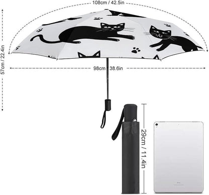 Fashion 3 Fold Sunny Rain Sunscreen Umbrella Portable Automatic Umbrella