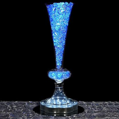 Efavormart Pack of 4-15" Reversible Crystal Ball Trumpet Glass Vase