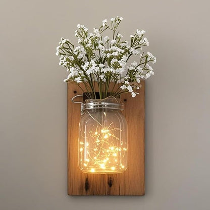 7-Pcs 21” Secure-Stem Realistic Artificial White Babys Breath (Gypsophila) Flowers with No-Shedding Design — Perfect for Wedding Centerpieces, Home Decor & Vase Fillers