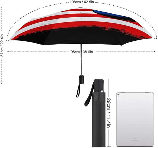Fashion 3 Fold Sunny Rain Sunscreen Umbrella Portable Automatic Umbrella