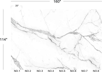 Cliouar-White Statue Marble Texture Background Mural Wallpaper Peel and Stick 160" x 114"